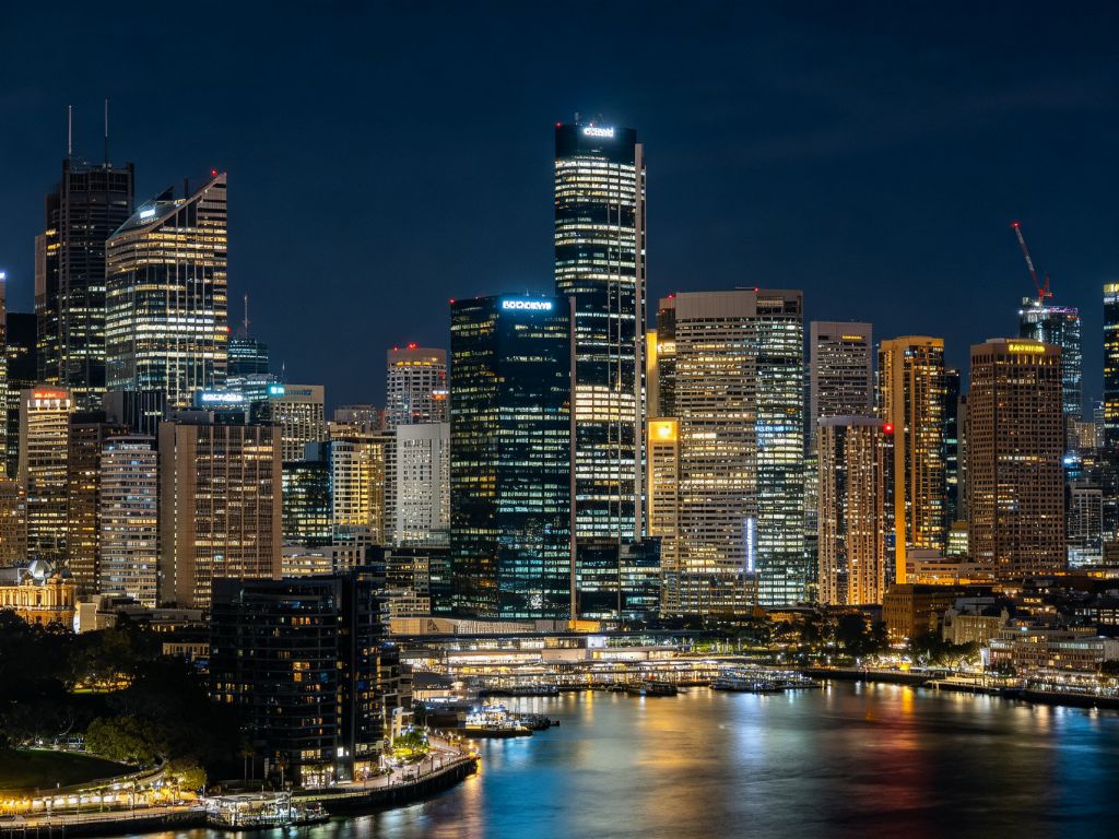 墨尔本城市夜景